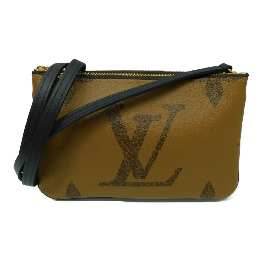 LOUIS VUITTON Pochette Double Zip Shoulder Bag Crossbody Monogram Giant